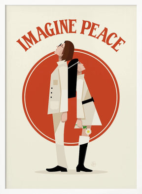 Imagine Peace Minimalist Poster