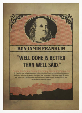 Franklin Print Poster