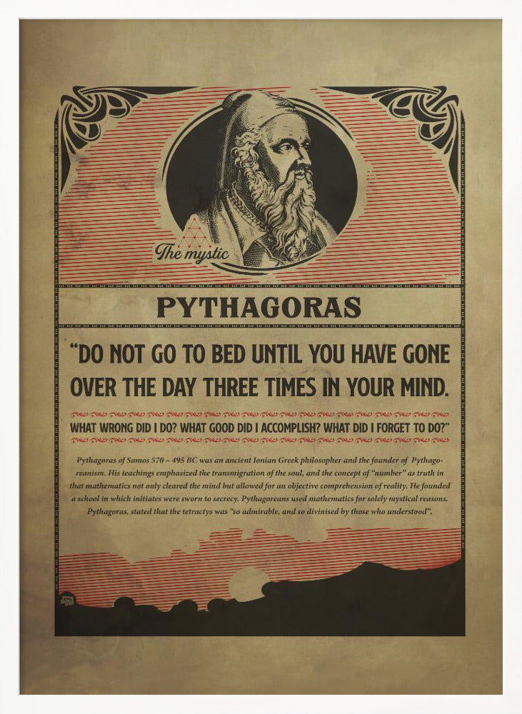 Pythagoras print Poster