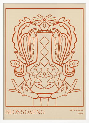 Vessel Collection : Blossom (LineArt) Poster