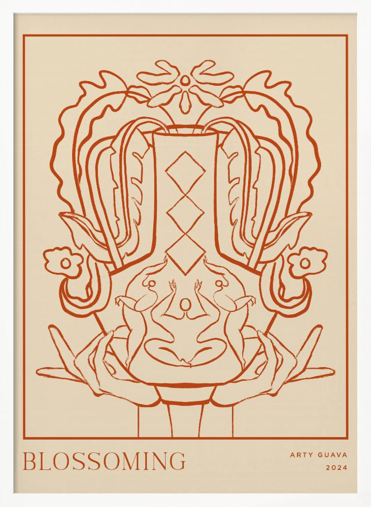 Vessel Collection : Blossom (LineArt) Poster