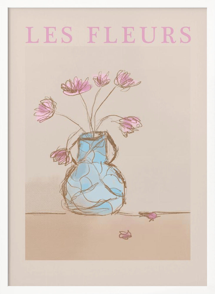 Les fleurs still life painting Poster