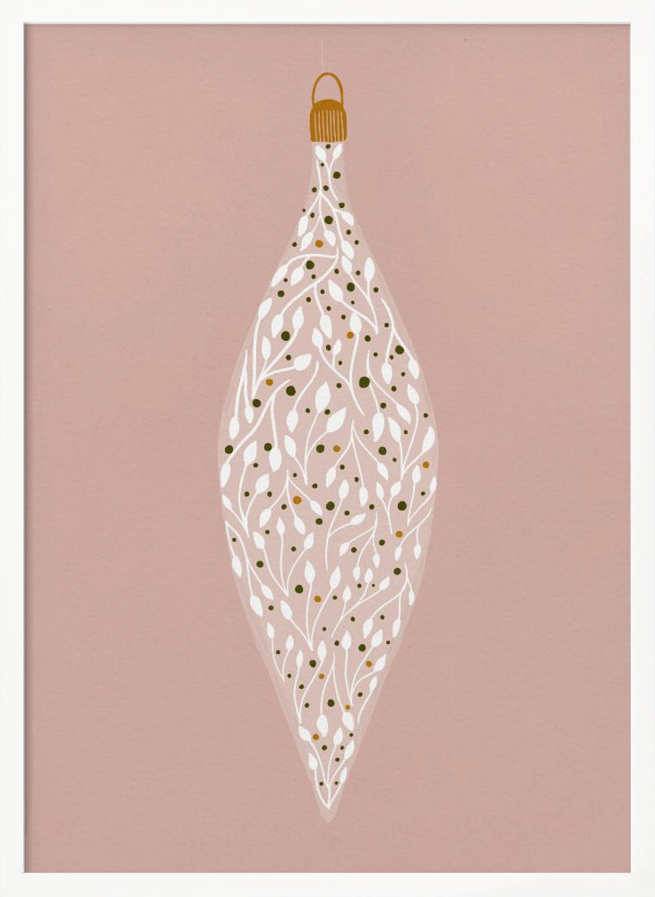 Ornament On Pink 2 Poster