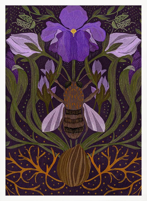 Bee and Iris Poster