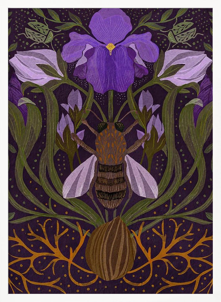 Bee and Iris Poster