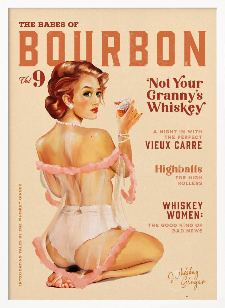 Babes of Bourbon Vol 9 Vintage Whiskey Pinup Poster