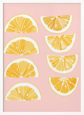 Sliced Lemons Poster