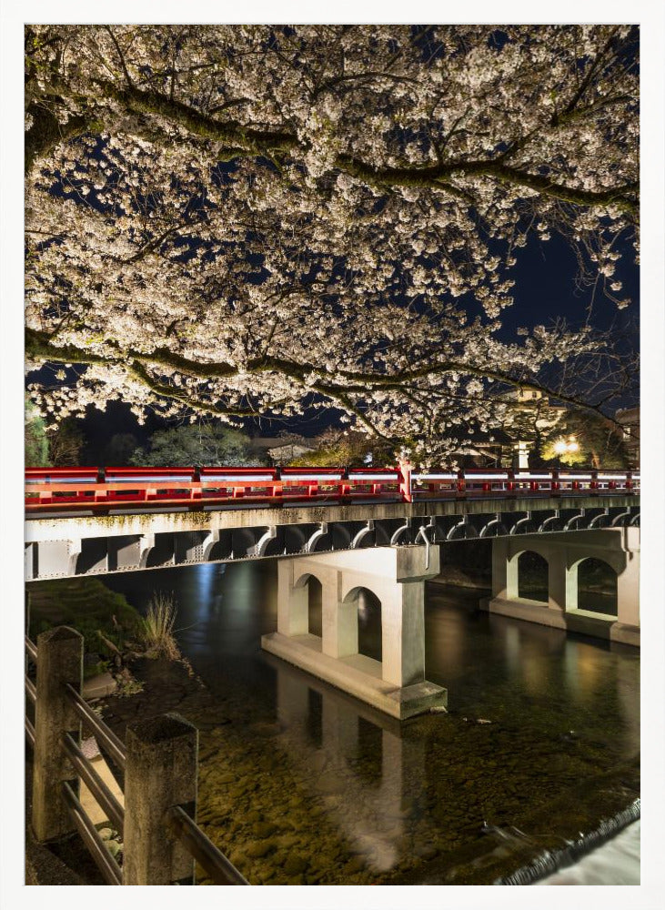 Charming Nakabashi Bridge in the evening Poster