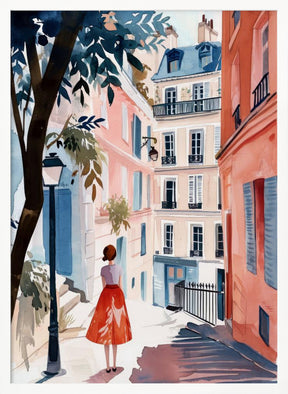 Paris  Watercolor Digital Painting (3) Poster