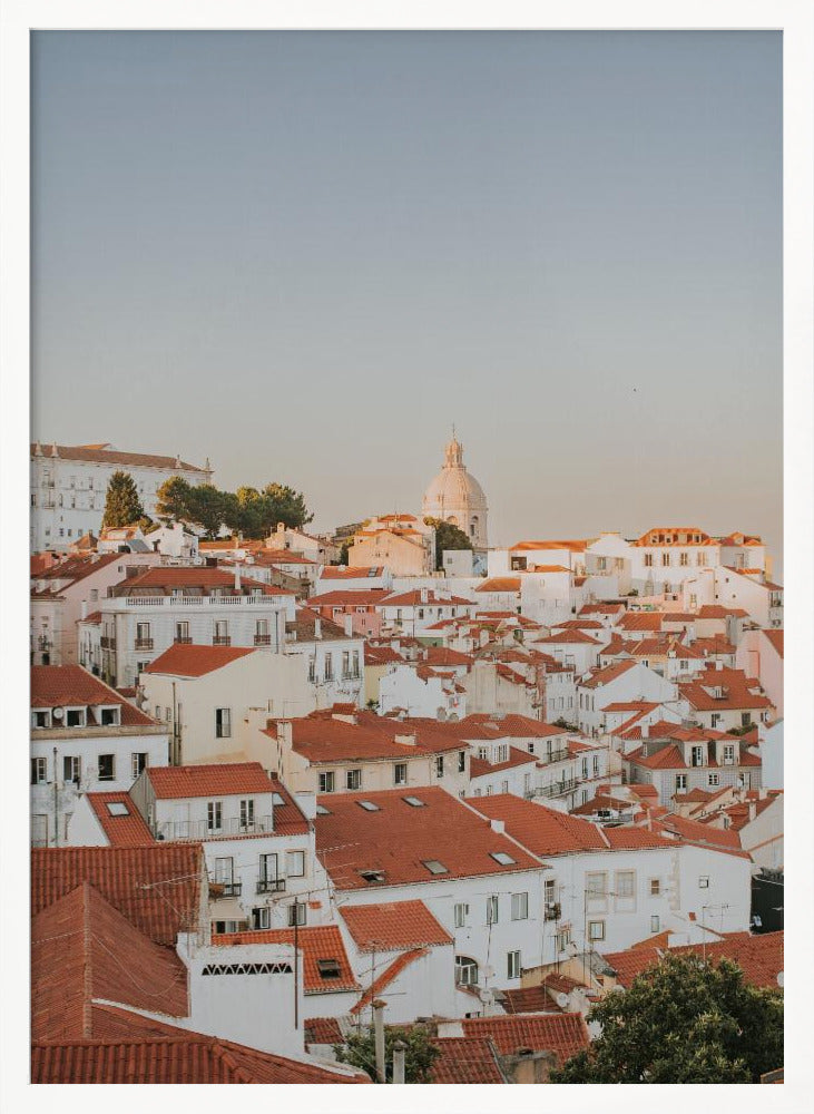 Sunset in Lisbon Poster