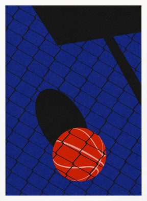 Backjard Basketball Court Poster