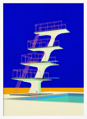 Diving Tower Poster