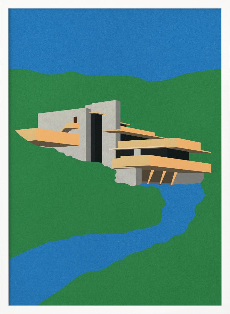 Frank Loyd Wright Falling Water Poster