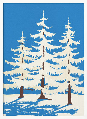 Harz Winter Trees Poster