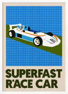 Superfast Race Car Poster