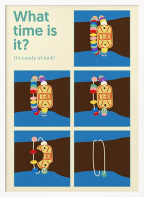 Poster Candy Clock Poster