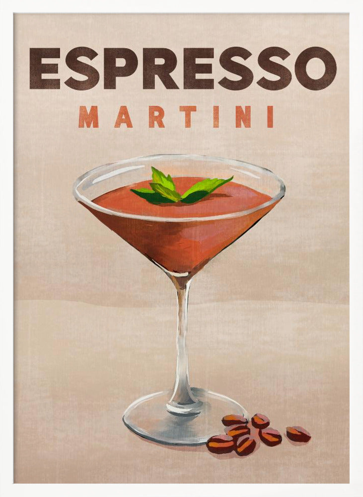 Espresso Martini Cocktail Bar Decor Poster