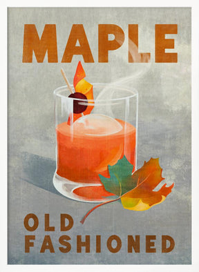 Maple Old Fashioned Cocktail Poster