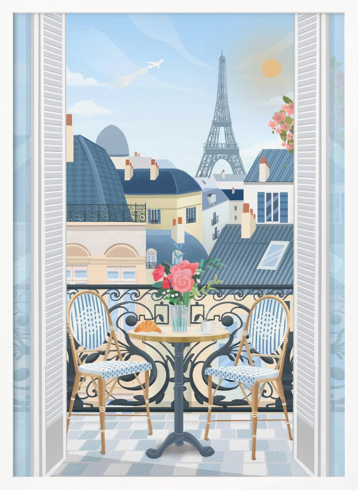 Paris Terrace Poster