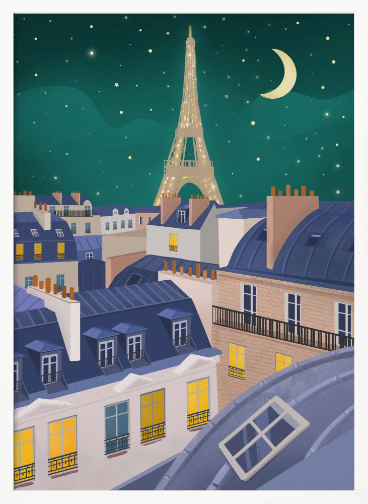 Paris at Night Poster