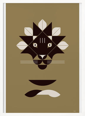 Golden Animals - Lion (gold) Poster