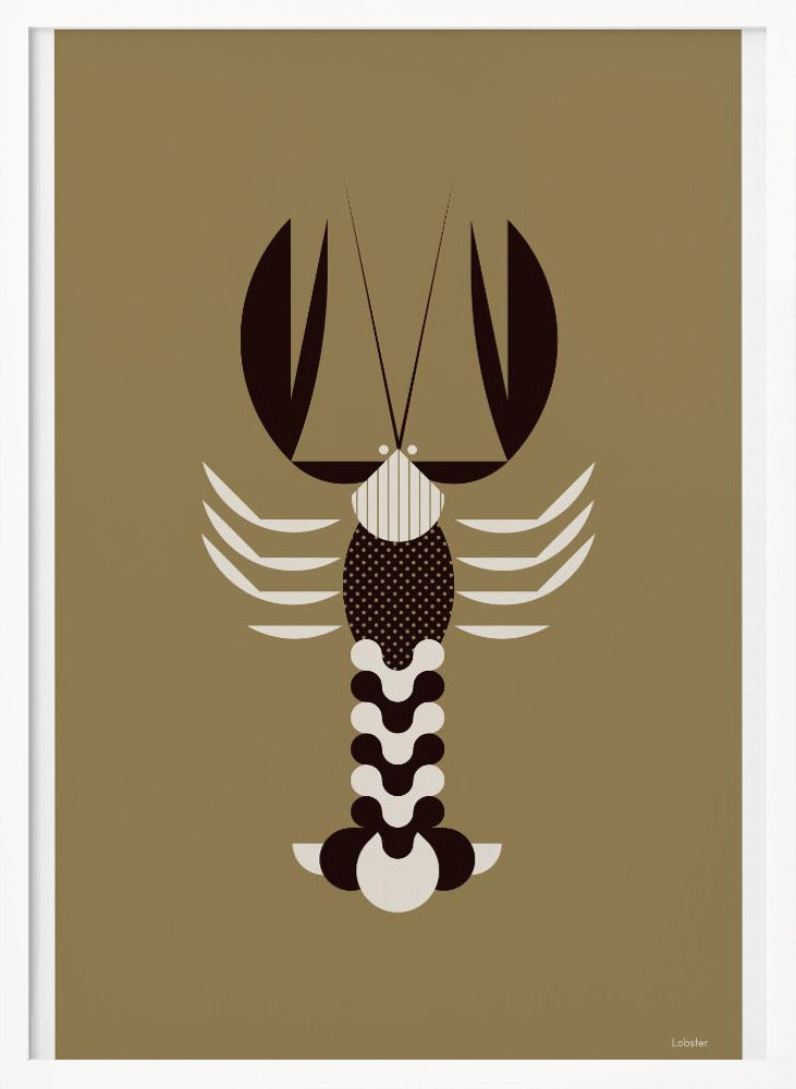 Golden Animals - Lobster (Gold) Poster