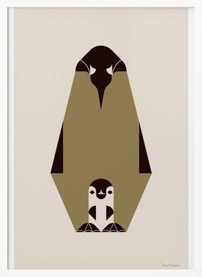 Golden Animals - Royal Penguin (white) Poster