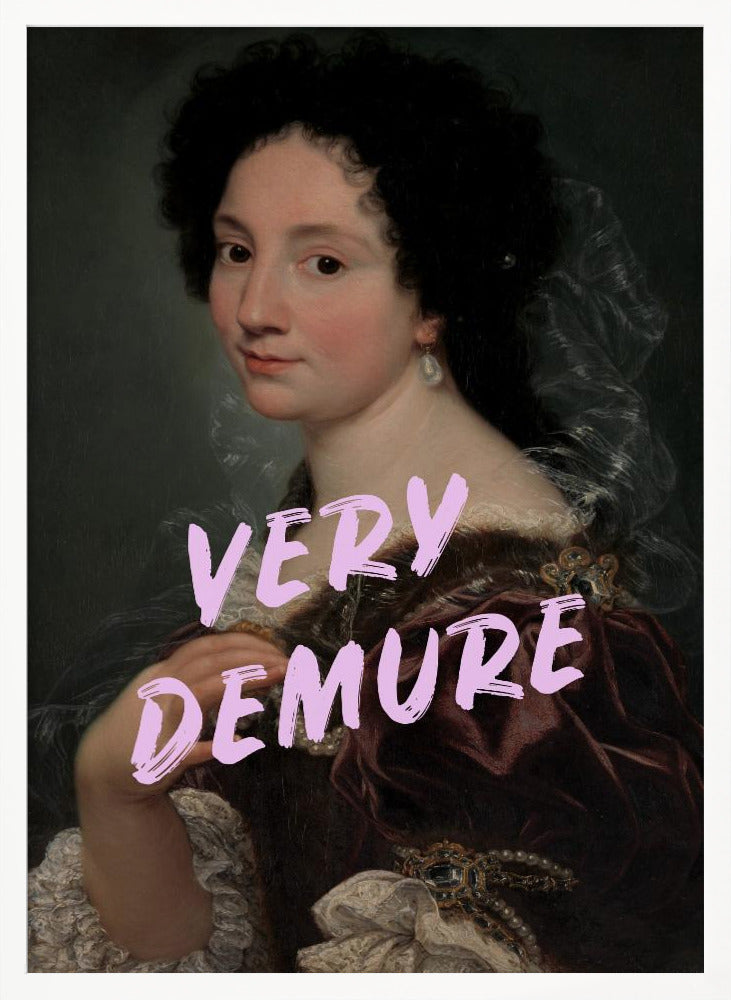 Demure Lady Poster