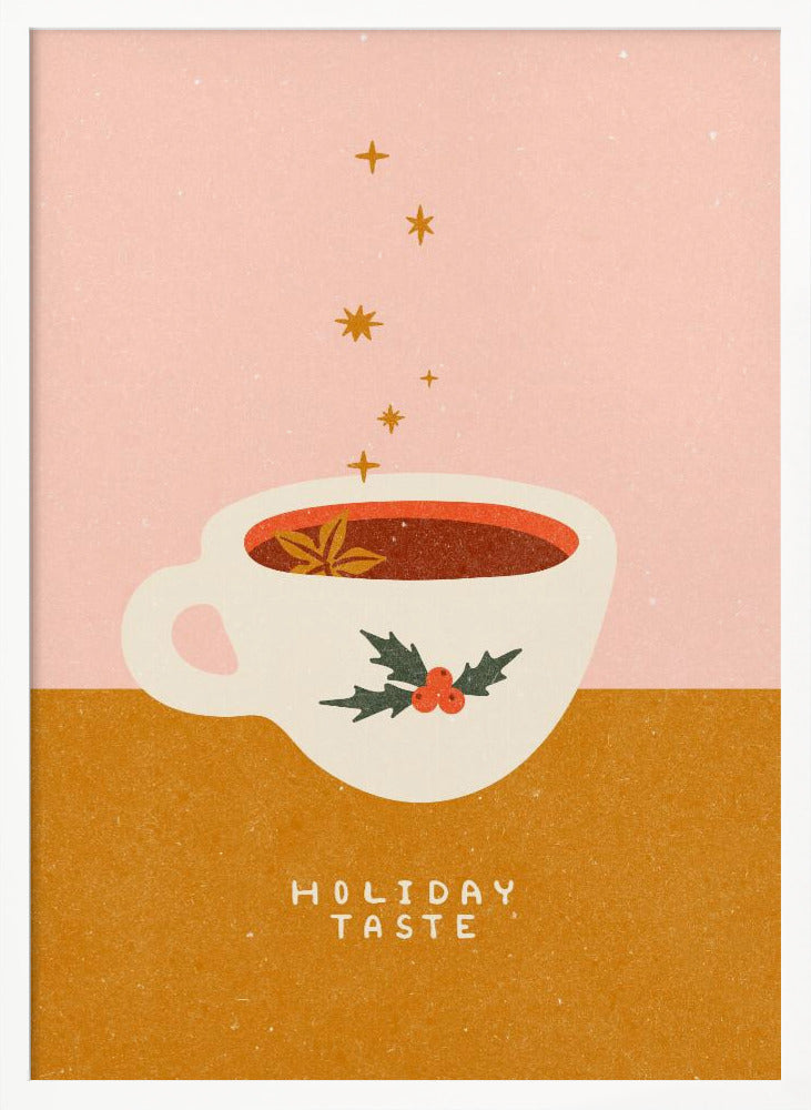 Mulled wine mug. Holiday Taste Poster