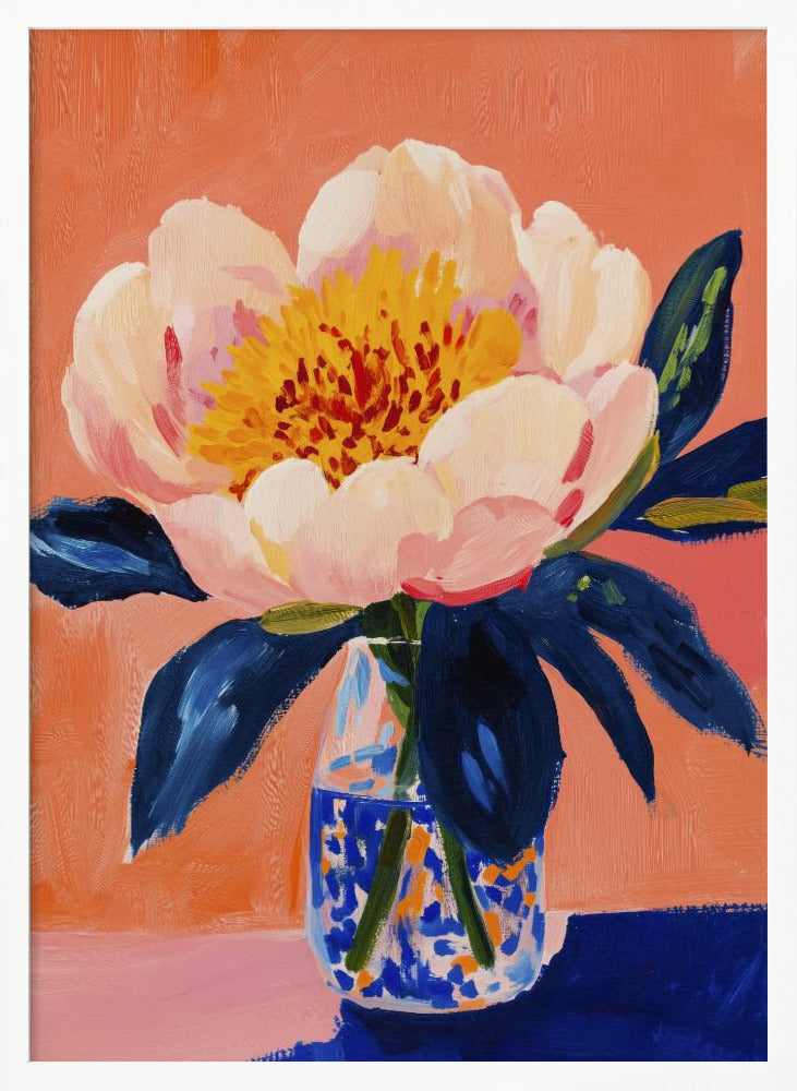 Blooming Peony Poster