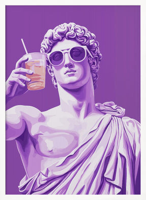 Greek Statue Cheers Poster