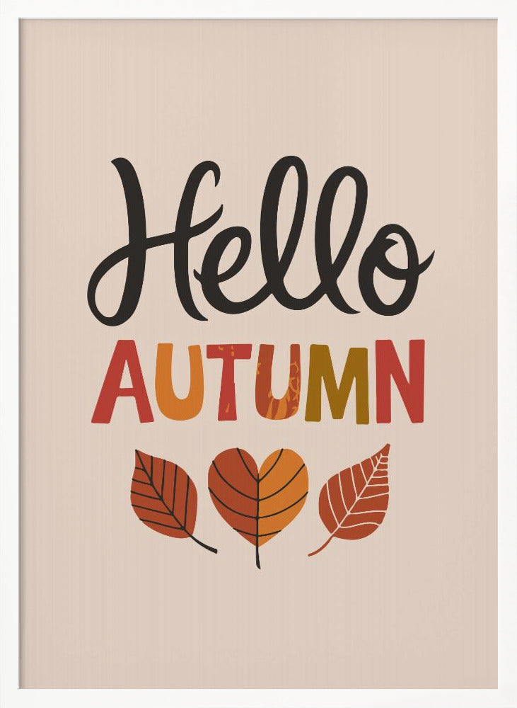 Hello Autumn Poster