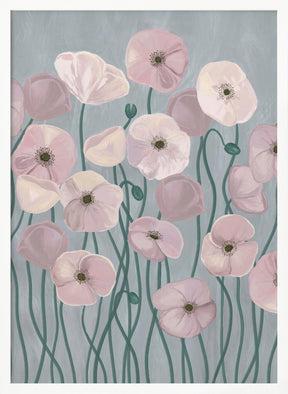 Light Poppies Poster