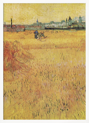 Wheat Field With View of Arles (1888) Poster