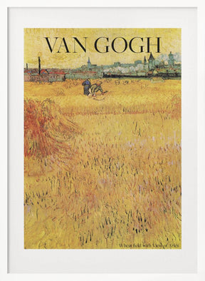 Wheat Field With View of Arles (1888) Poster