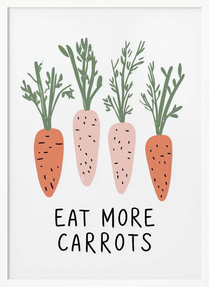 Eat More Carrots Poster