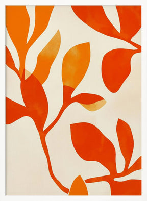 Orange Leafs Poster