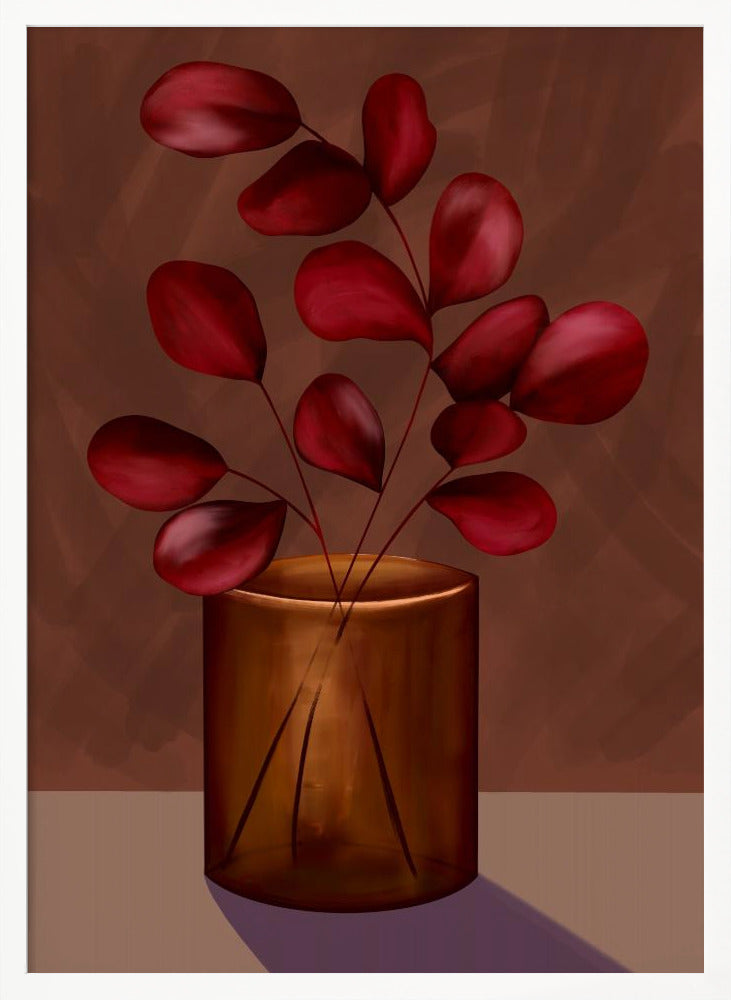 Autumn vase Poster