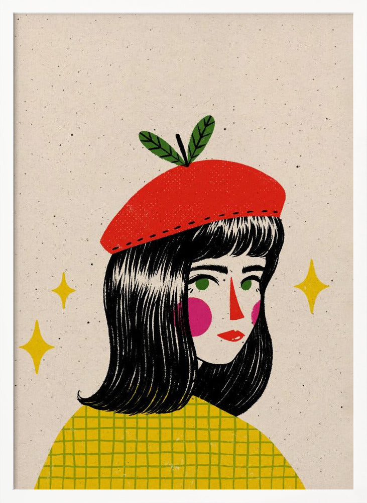 Apple Beret Poster