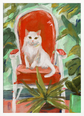 Indoor Jungle Cat Painting Poster