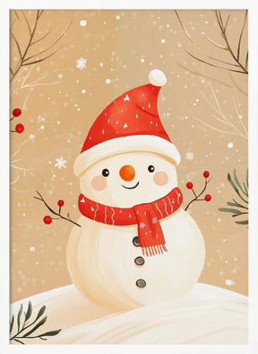 Christmas Snowman Poster