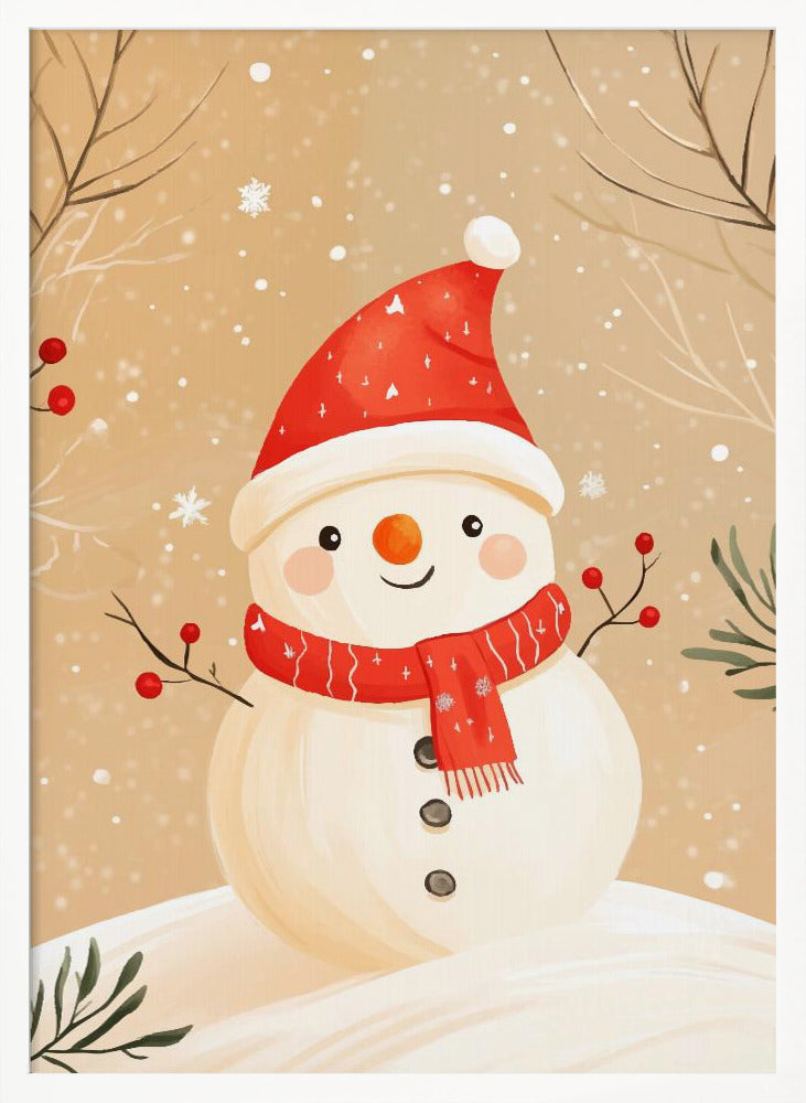 Christmas Snowman Poster