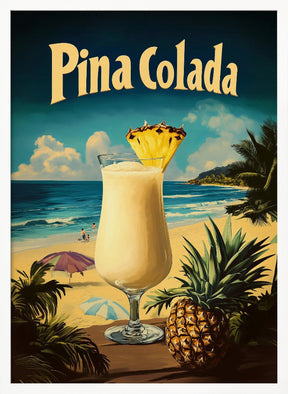 Pina Colada Vintage Poster