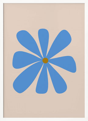 Big Flower - Blue Poster