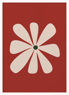 Big Flower - Beige Poster