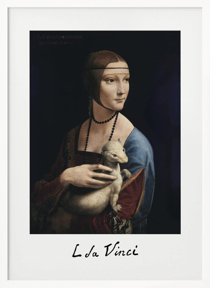 Lady With an Ermine (ca. 1490) Poster