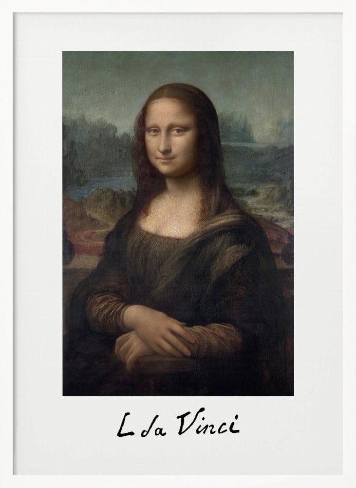 Mona Lisa Del Giocondo Signature (1503–1506) Poster