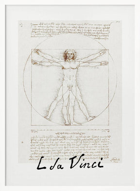 Vitruvian Man Signature Poster