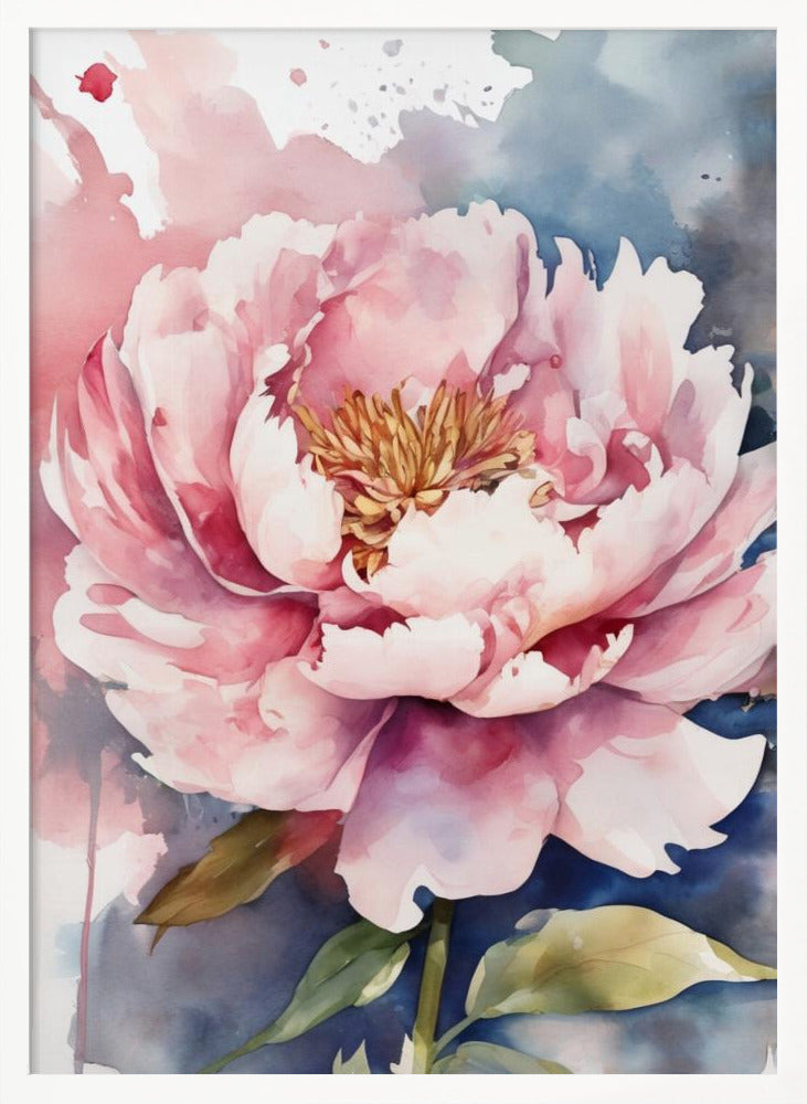 Blooming Peony Poster