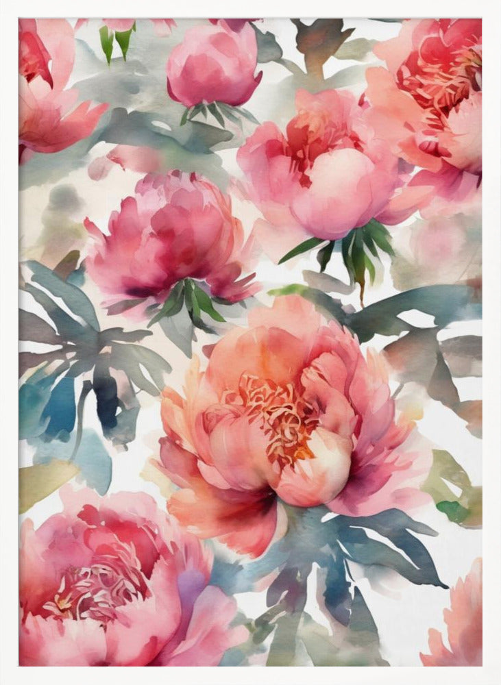 Blooming Peony  (7) Poster